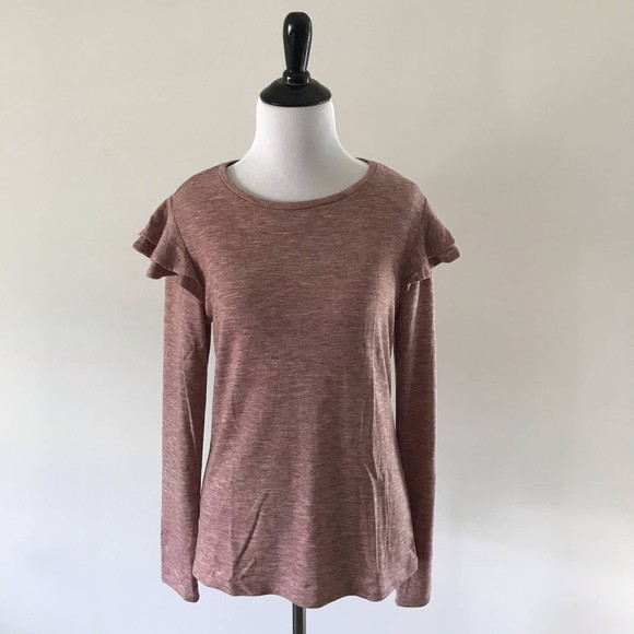 Ann Taylor Tops - Ann Taylor Shoulder Ruffle Top - Small